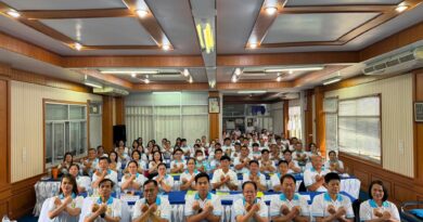 การประกาศเจตนารมณ์ต่อต้านการทุจริตคอร์รัปชัน ณ ห้องประชุมเวียงทอง สำนักงานเทศบาลตำบลเวียง อำเภอเชียงคำ จังหวัดพะเยา