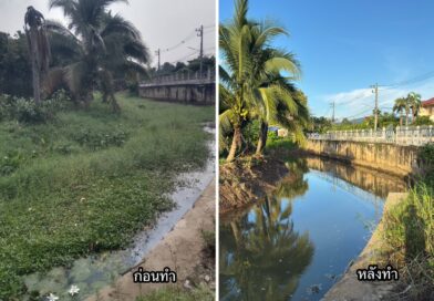 กำจัดวัชพืชและเปิดทางน้ำ และเศษไม้ ในลำน้ำลาว หมู่ที่ 8 หมู่ที่ 9 และหมู่ที่ 3 บริเวณเหมืองง่า ตำบลเวียง